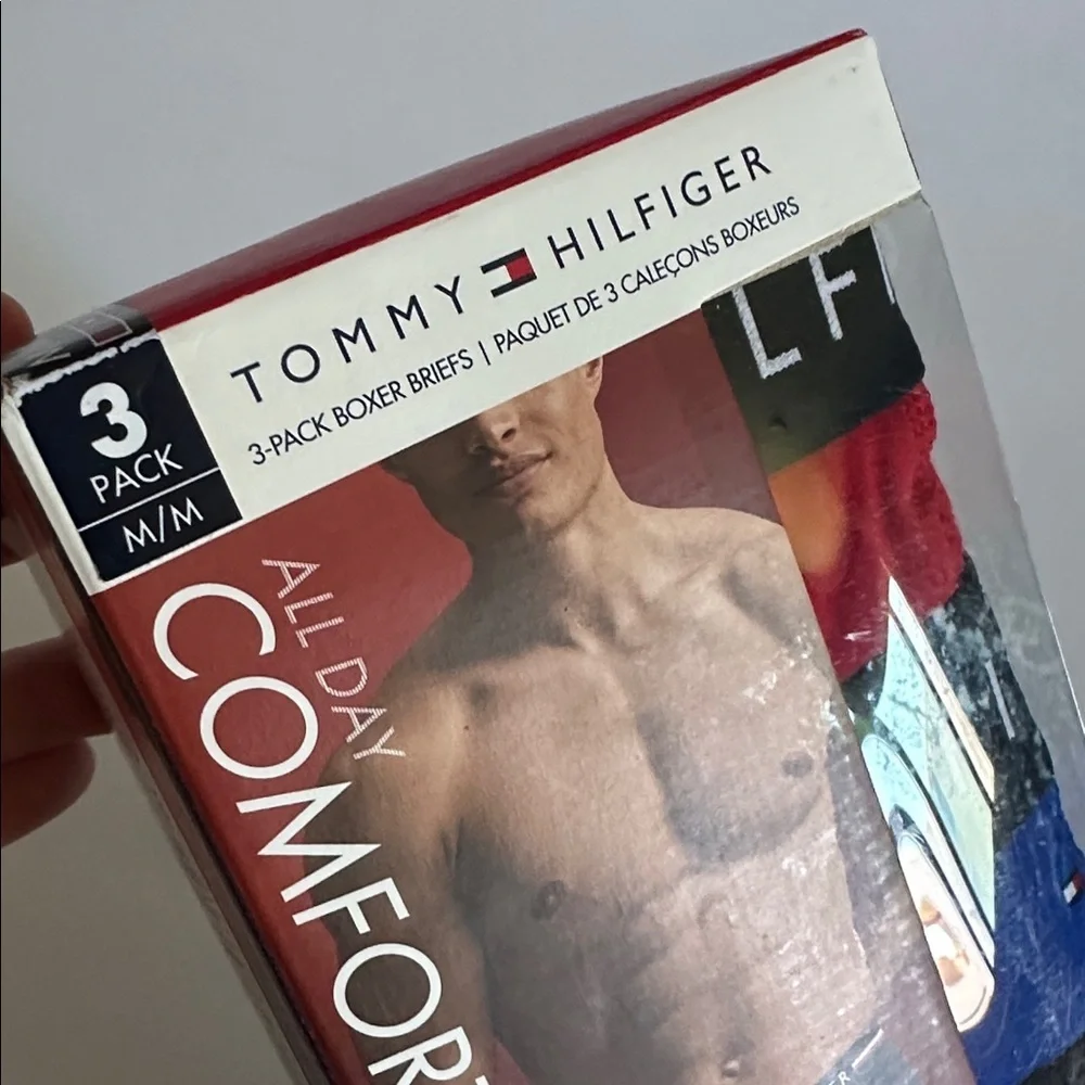 Tommy Hilfiger Men's Boxer Briefs 3-Pack - Black, Blue, Red